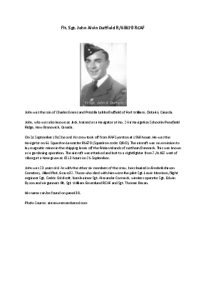 A preview of a PDF biography for Duffield, John Alvin